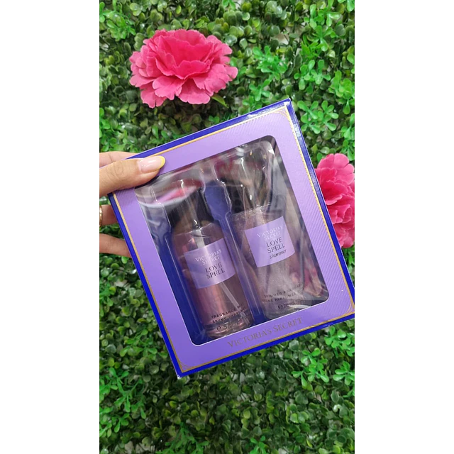 SET LOVE SPELL 75ML (FRAGANCIA CLÁSICA + FRAGANCIA SHIMMER)