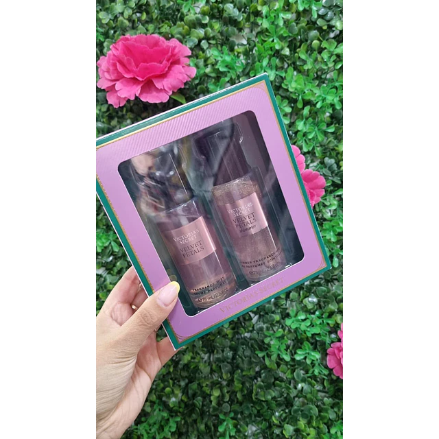 SET VELVET PETALS 75ML (FRAGANCIA + FRAGANCIA SHIMMER)