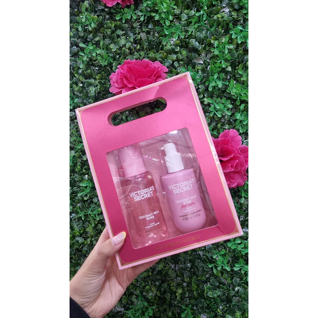 SET COCONUT MILK & ROSE ( MIST 88ML + CREMA 88ML)