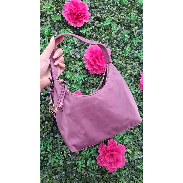 CARTERA DE HOMBRO VS COLOR ROSA UVA