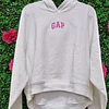 POLERON GAP VIRAL OUTLET BLANCO TALLA L