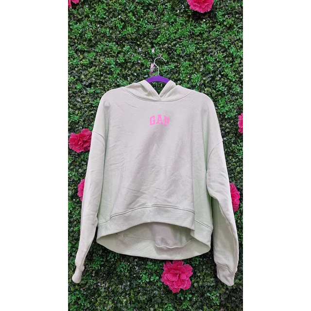 POLERON GAP VIRAL OUTLET VERDE TALLA S