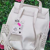 MOCHILA DISNEY MINI BLANCA CON BROCHE
