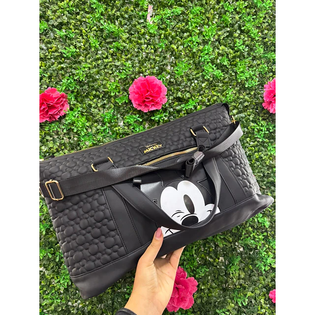 BOLSO VIAJE MICKEY NEGRO