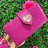 BILLETERA FUCSIA LARGA JUICY CON BROCHE