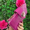 BILLETERA FUCSIA LARGA JUICY CON BROCHE