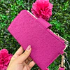 BILLETERA FUCSIA LARGA JUICY CON BROCHE