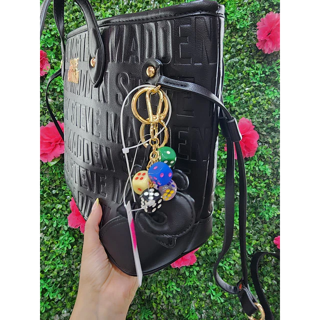TOTE STEVE MADDEN NEGRO MONOGRAMO
