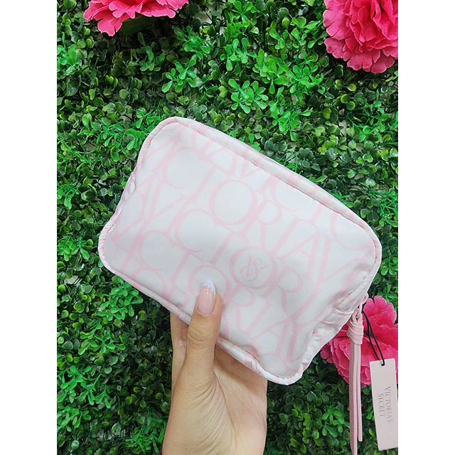 COSMETIQUERO VS MONOGRAMO VS BLANCO/ROSA PEQUEÑO