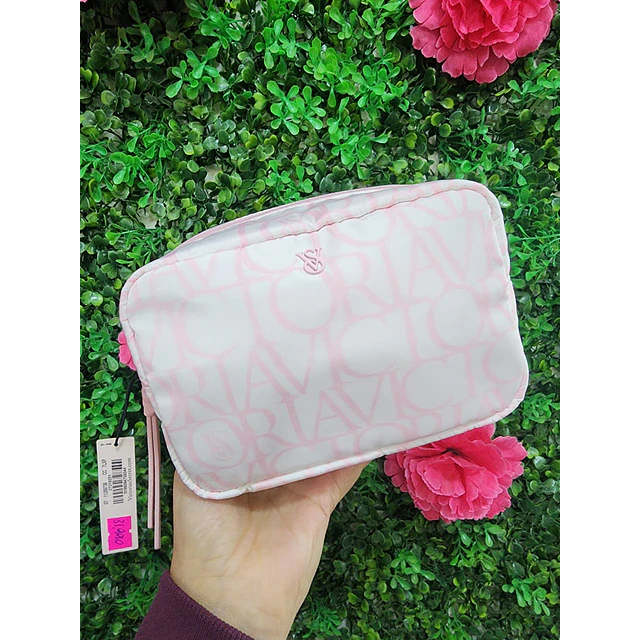COSMETIQUERO VS MONOGRAMO VS BLANCO/ROSA PEQUEÑO