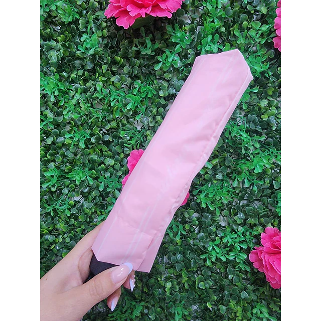 PARAGUAS VS ROSADO LINEAS BLANCAS DELGADAS