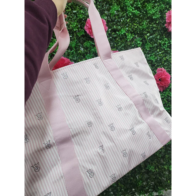 TOTE ROSA LOGOS VS BRILLOS