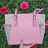 TOTE MK TRICOLOR ROSADO