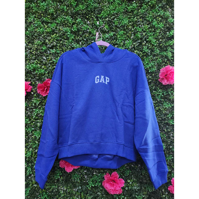 POLERON GAP VIRAL OUTLET AZUL TALLA S