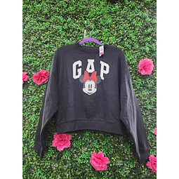 POLERON MINNIE NEGRO TALLA S
