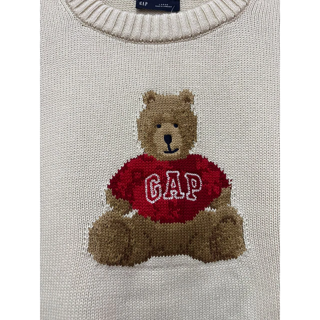 SWEATER GAP BEIGE OSITO TALLA M