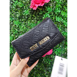 BILLETERA STEVE MADDEN NEGRA MONOGRAMA