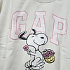 POLERON GAP SNOOPY FLORES TALLA L