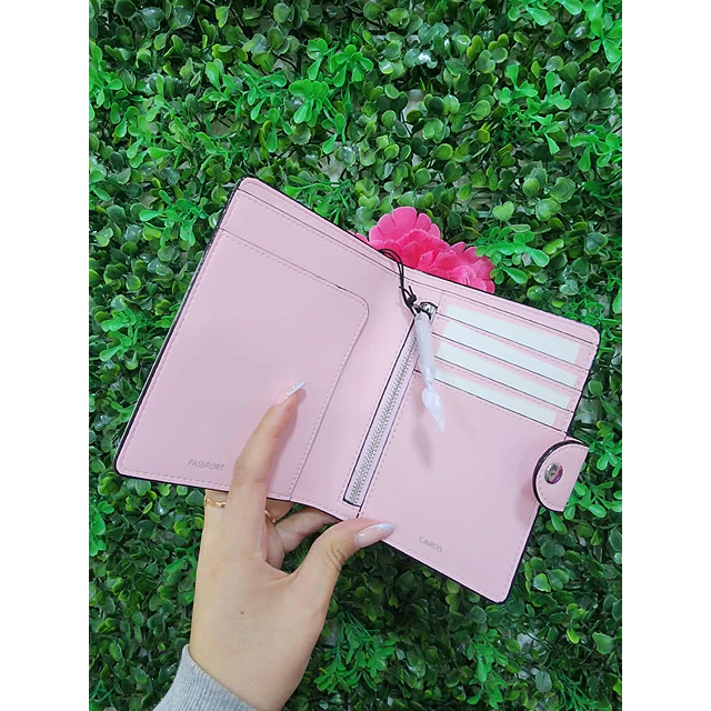 PORTAPASAPORTE ROSA VS NUEVA COLECCION