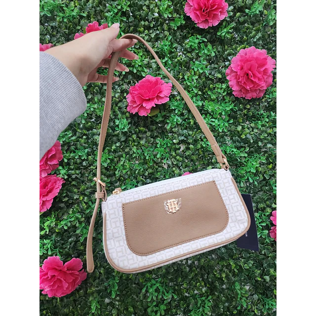 CARTERITA DE HOMBRO TOMMY HILFIGER VAINILLA