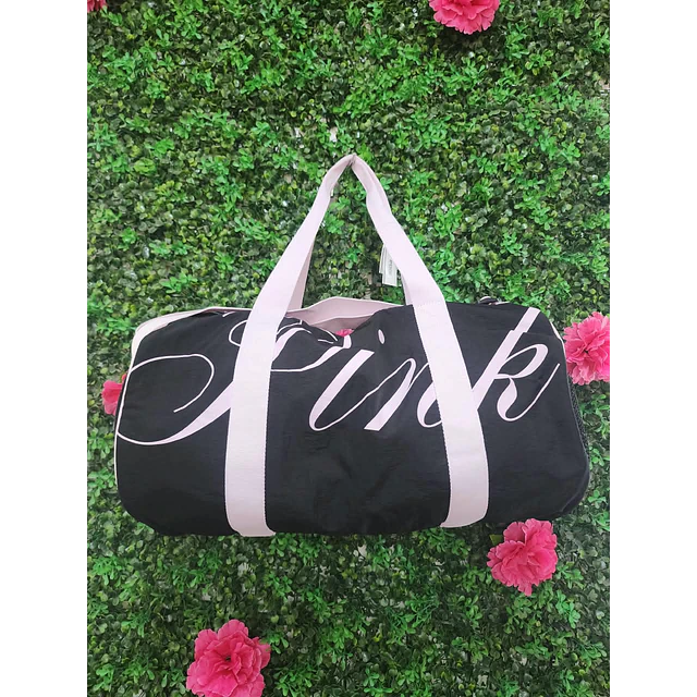 BOLSO PINK NEGRO CON ROSA