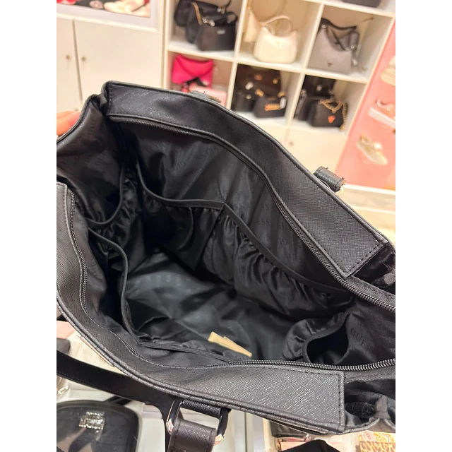 PAÑALERA GUESS NEGRA TIPO BOLSO