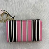 TARJETERO VS ROSA C/ NEGRO LINEAS BROCHE NUEVA COLECCIÓN