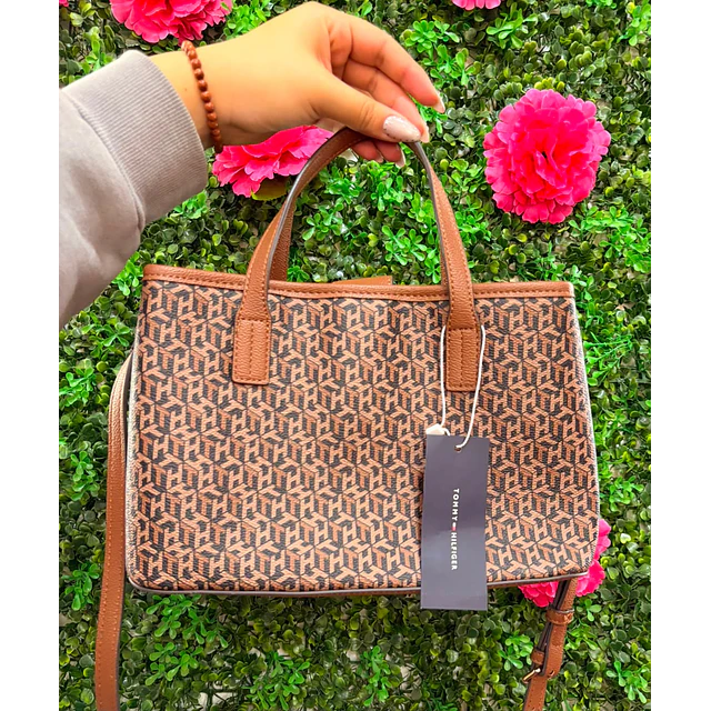 CROSSBODY MEDIANO TOMMY HILFIGER CAFÉ