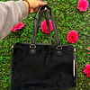 TOTE JUICY RECTANGULAR NEGRO GAMUZA