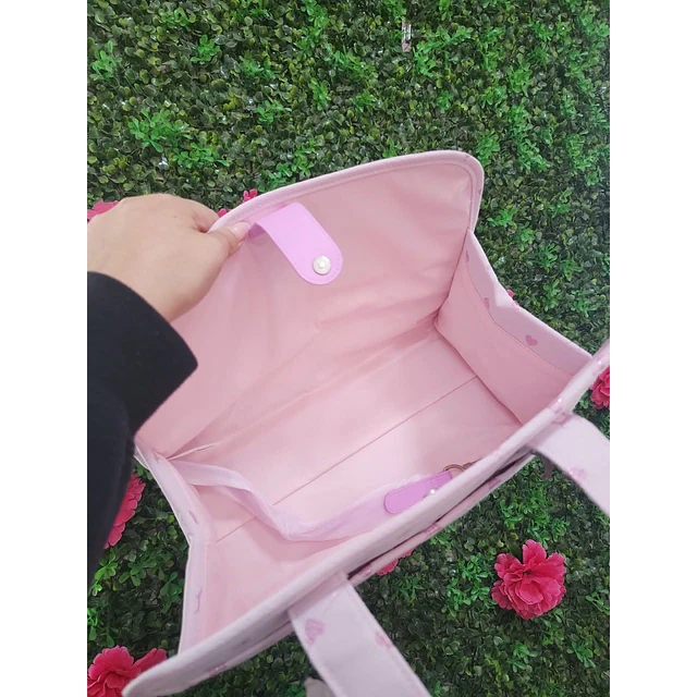 TOTE RECTANGULAR PINK ROSADO