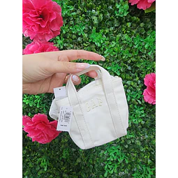 LLAVERO/ MONDERO GAP BLANCO TIPO MINI TOTE