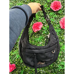 CARTERA LUNA PINK NEGRA