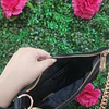 CROSSBODY MK NEGRO LISO FORMA LUNA