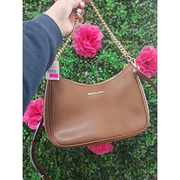 CROSSBODY MK CAFÉ LISO FORMA LUNA