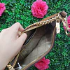 CROSSBODY MK CAFÉ LISO FORMA LUNA