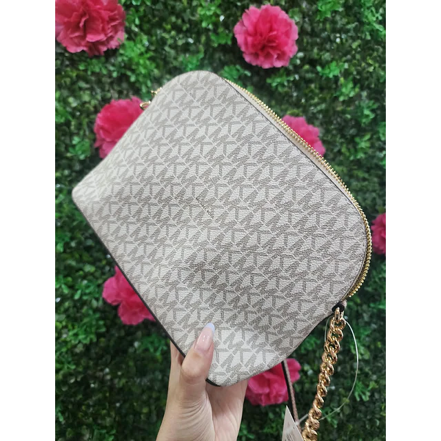 CROSSBODY MK OVALADO VAINILLA