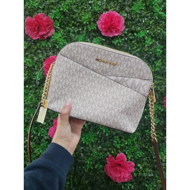 CROSSBODY MK OVALADO VAINILLA