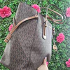 TOTE MK CAFÉ MONOGRAMO CIERRE COMPLETO XL