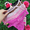SET COLALES ENCAJE JUICY BRILLOS X5 - TALLA S