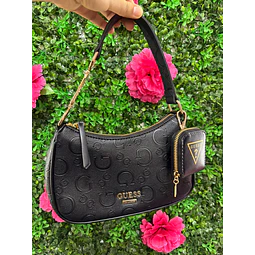 CARTERA LUNA NEGRA GUESS MONOGRAMO