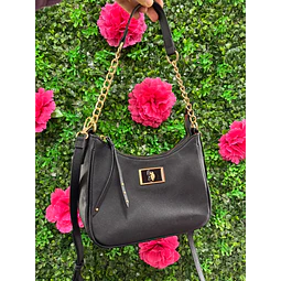CARTERA DE HOMBRO POLO NEGRA