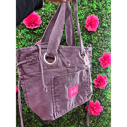 TOTE JEANS PINK CAFÉ
