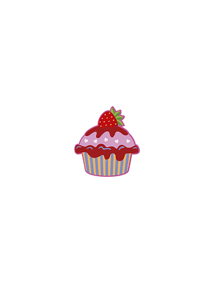Cupcake Colorido