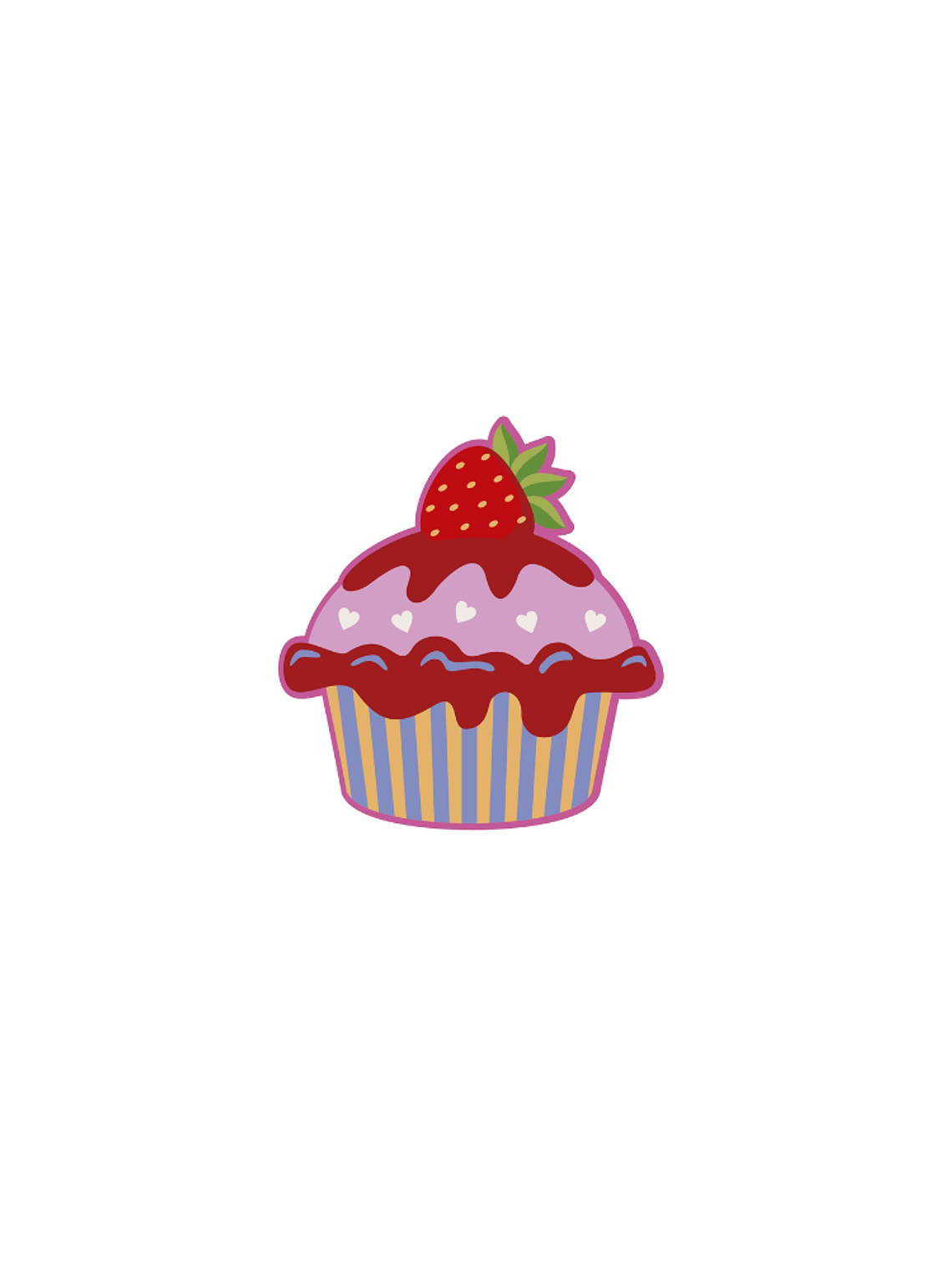 Cupcake Colorido 1