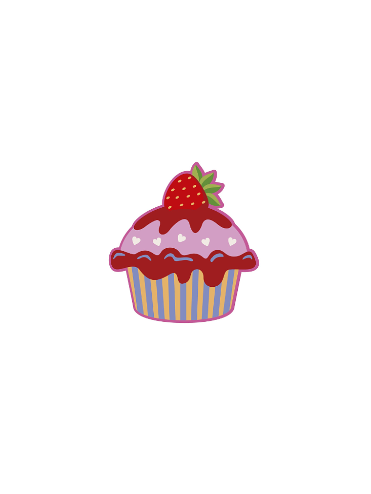 Cupcake Colorido 1