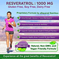 Resveratrol 1000mg Cardio-poder Antioxidante 60 Cápsulas - Miniatura 3