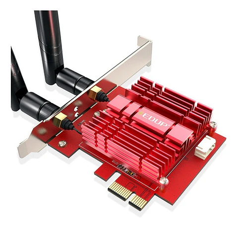 Tarjeta Red Wifi 6 Edup Ep-9636gs Pci-e 3000mbps Bluetooth 5.1 2.4/5ghz