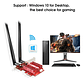 Tarjeta Red Wifi 6 Edup Ep-9636gs Pci-e 3000mbps Bluetooth 5.1 2.4/5ghz - Miniatura 7