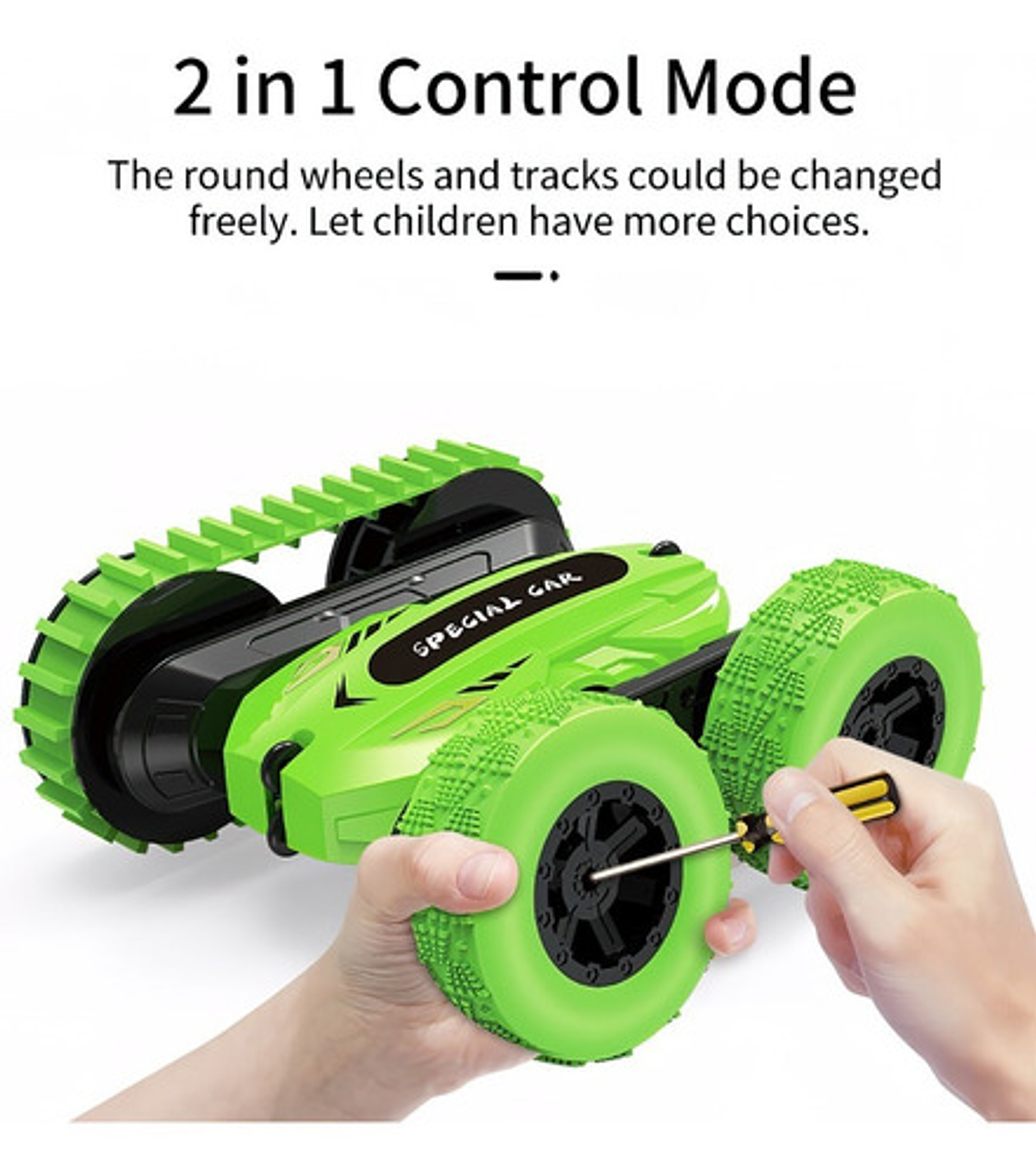 Carro Acrobacia Doble Cara 360° Rotación Con Control Remoto  11