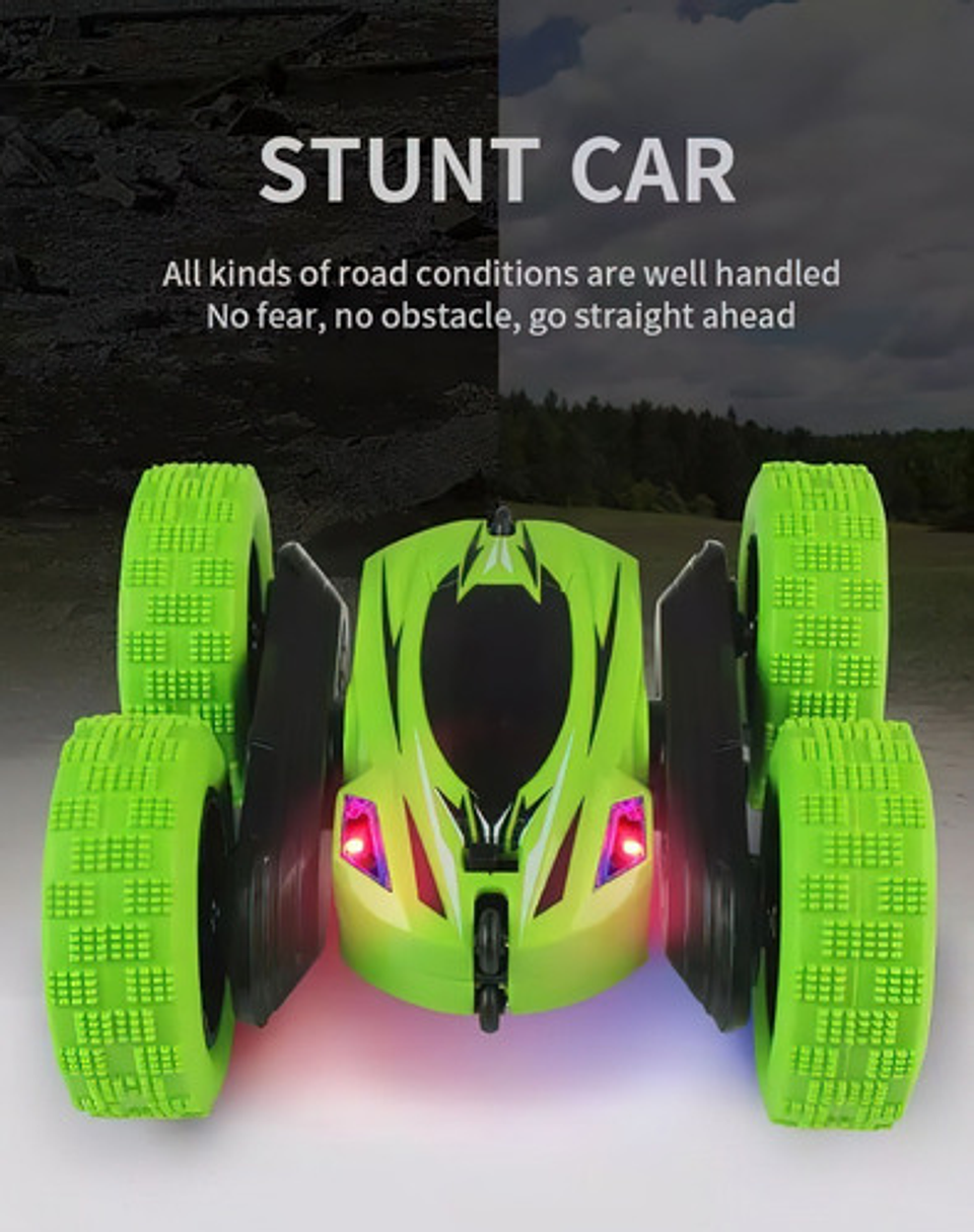 Carro Acrobacia Doble Cara 360° Rotación Con Control Remoto  13